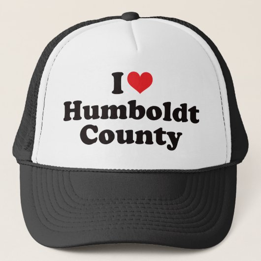 I Heart Humboldt County Trucker Pet (Voorkant)