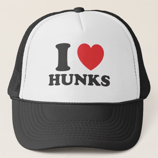 I Heart Hunks Trucker Pet (Voorkant)