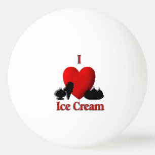 I Heart Ice Cream Pingpongballen