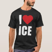 I Heart ICE Tee Patriotic Conservative Support T-shirt (Voorkant)