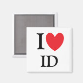 I Heart Idaho Magnet Magneet (Voorkant / Achterkant)