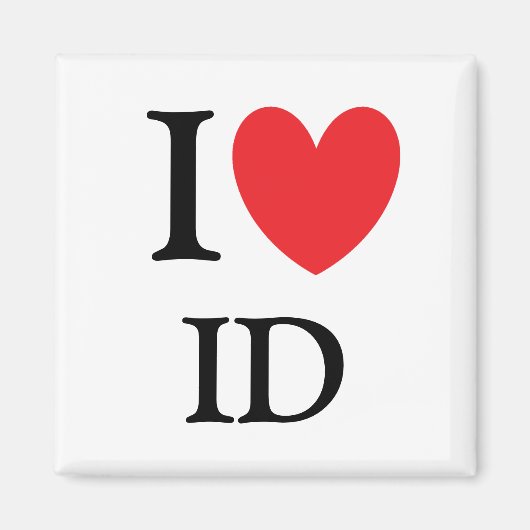 I Heart Idaho Magnet Magneet (Voorkant)