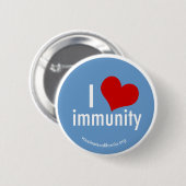 I Heart Immunity Button (Voorkant /achterkant)