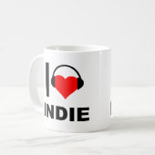 I Heart Indie Funny Mug (Devant gauche)