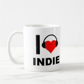 I Heart Indie Funny Mug (Gauche)
