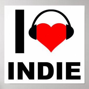 I Heart Indie Grappige Poster