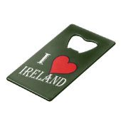 I Heart Ireland bij bocnt Kredietkaart Flessenopener (Achterkant Gekanteld)