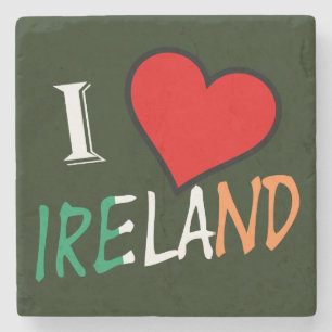 I Heart Ireland overlay co* Stenen Onderzetter