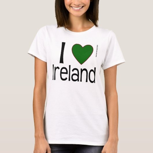 I Heart Ireland Shirt (Voorkant)