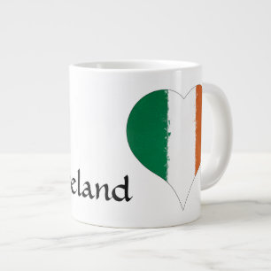 I Heart Ireland Tricolor Flag Extra Grote Beker