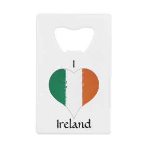 I Heart Ireland Tricolor Flag Kredietkaart Flessenopener
