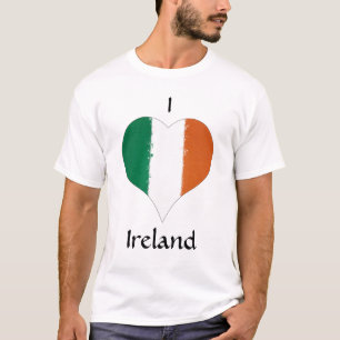 I Heart Ireland Tricolor Flag T-shirt