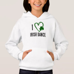 I Heart Irish Dance - Green Heart met Shamrock