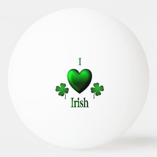 I Heart Irish Pingpongballen (Voorkant)