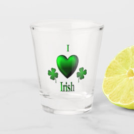 I Heart Irish Shot Glas