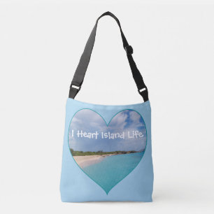 I Heart Island Life canvas tas