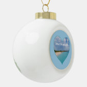 I Heart Island Life  Ceramic Ornament (Links)