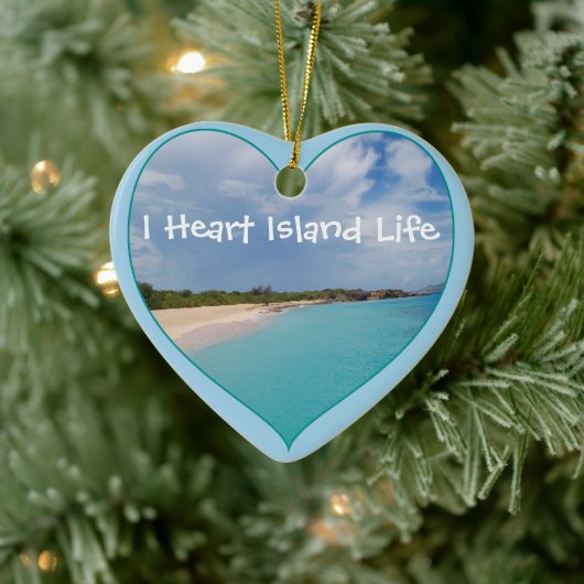 I Heart Island Life Keramisch Ornament (Boom)