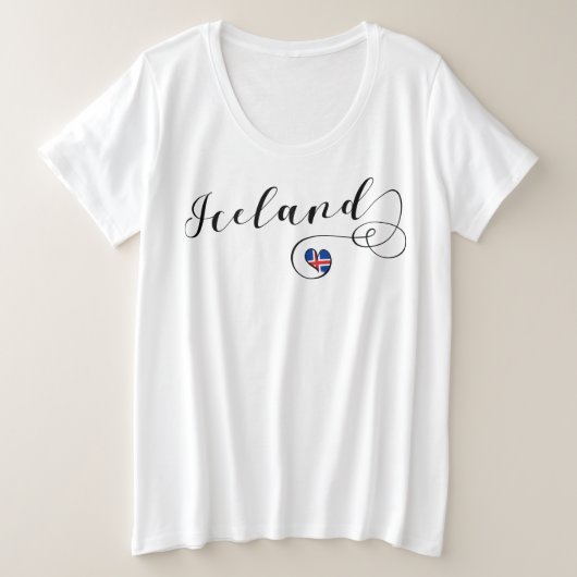 I Heart Islande, Drapeau islandais (Design devant)