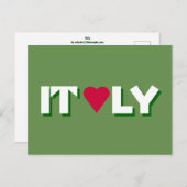 I Heart Italy Briefkaart (Voorkant / Achterkant)