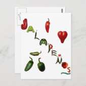 I Heart Jalapenos Briefkaart (Voorkant / Achterkant)