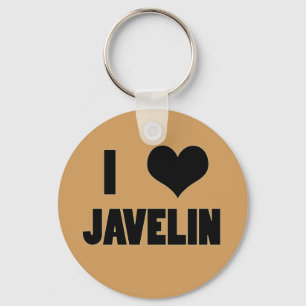 I Heart Javelin, Javelin Throw Sleutelhanger