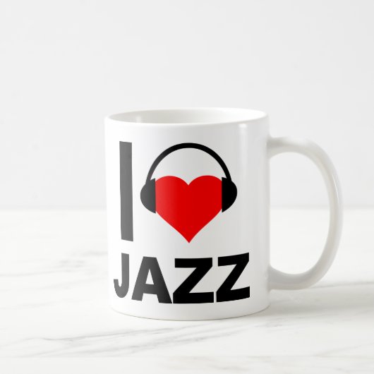 I Heart Jazz Funny Mug (Droite)
