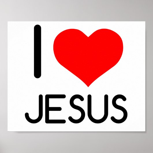 I HEART JESUS POSTER (Voorkant)