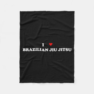I Heart Jitsu - Ik hou van Braziliaans Jiu Jitsu Fleece Deken