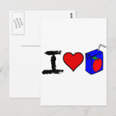 I Heart Juice Boxes Briefkaart (Voorkant / Achterkant)