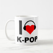 I Heart K-Pop Funny Mug (Gauche)