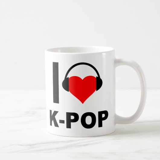 I Heart K-Pop Funny Mug (Droite)