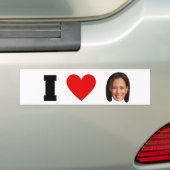 I Heart Kamala Harris Bumpersticker (Op auto)