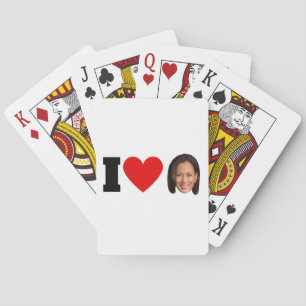 I Heart Kamala Harris Pokerkaarten