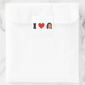 I Heart Kamala Harris Vierkante Sticker (Tas)