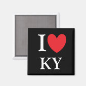 I Heart Kentucky Magnet Magneet (Voorkant / Achterkant)