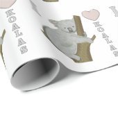 I Heart Koalas Cadeaupapier (Rol Hoek)
