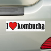 I Heart Kombucha Bumpersticker (Op auto)