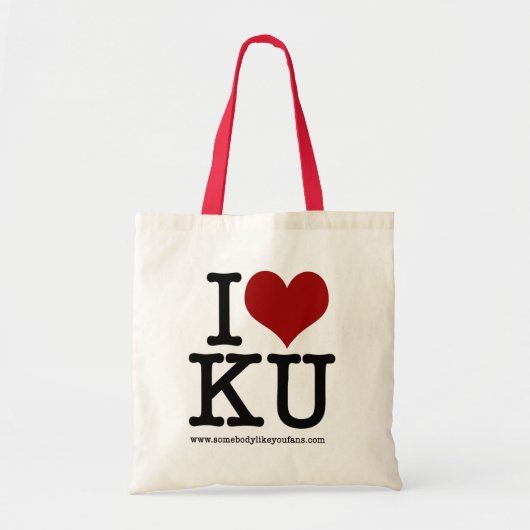 I Heart KU Canvas tas (Voorkant)