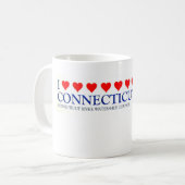 I <heart> la tasse du fleuve Connecticut (Devant gauche)