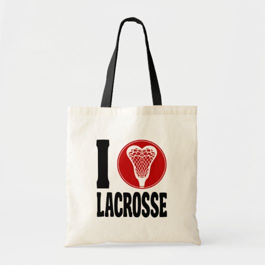 I Heart Lacrosse Tote Bag (Voorkant)