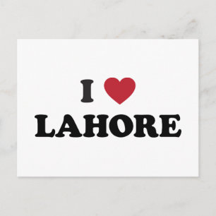 I Heart Lahore Pakistan Briefkaart