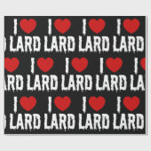 I HEART-LARD CADEAUPAPIER (Vlak)