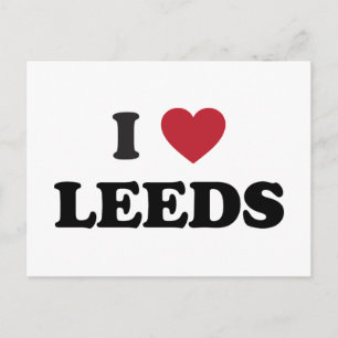 I Heart Leeds England Briefkaart