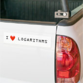 I Heart Logarthms Bumpersticker (Op Truck)