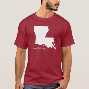 I Heart Louisiana - Stad T-shirt