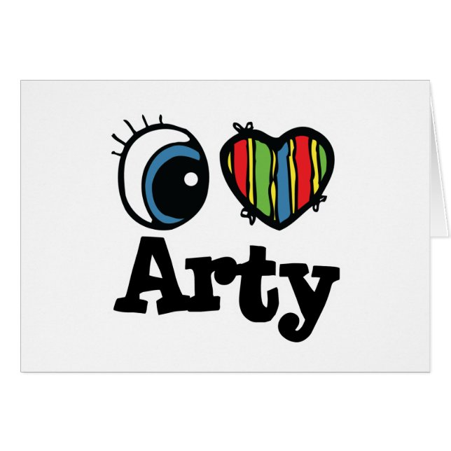 I Heart (Love) Arty (Voorkant Horizontaal)