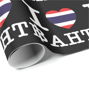 I Heart (Love) Baht Cadeaupapier