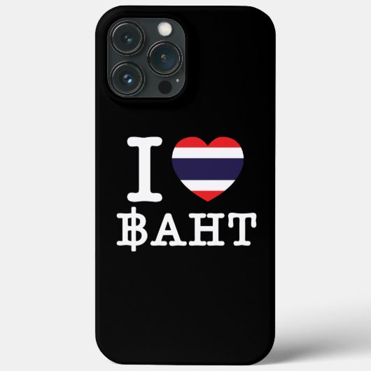 I Heart (Love) Baht Case-Mate iPhone Case (Achterkant)