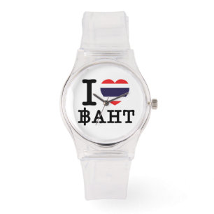 I Heart (Love) Baht Horloge